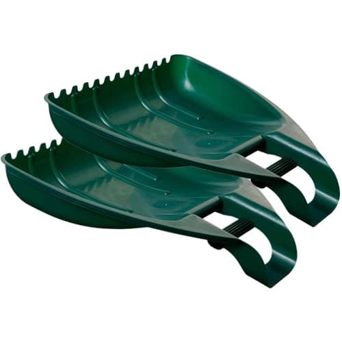 Image of Set of 2 Leaf Grabbers with Handles Heavy Duty & Lightweight Leaf Picker Uppers & Leaf Collector - Easy Pick-Up Tools for Outdoor Gardening, Leaf Rack & Grass Pick Up Tool, Leaf Grabber Set - ANGIX
