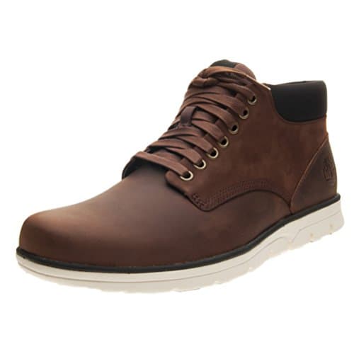 Image of Timberland Men's Bradstreet Leather Sensorflex Chukka Boots, Md Brown Full Grain, 9.5 UK