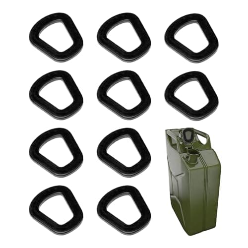 Image of Jerry Can Rubber Seal Gasket, 10-Pack Universal Replacement Gaskets for 5L 10L 20L NATO Military Style Fuel Cans Water Cans, Leak-Proof Seal (10 Pcs)