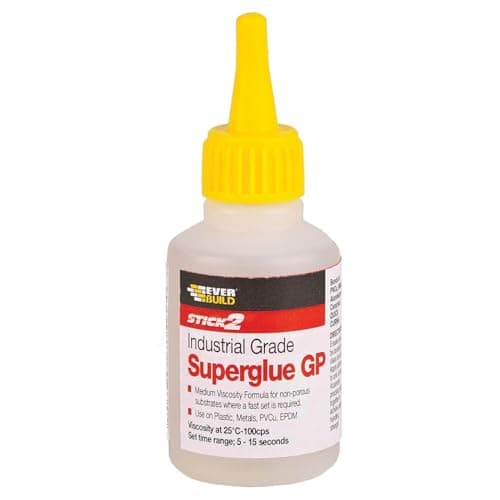Image of Everbuild Stick2 General Purpose Superglue – Industrial Grade – High Strength – Rapid Setting – Clear – 20g