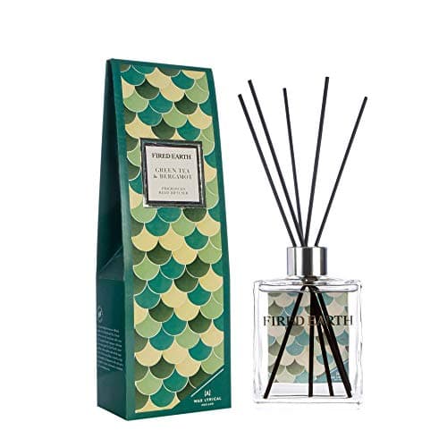 Image of Wax Lyrical Fired Earth Small Ceramic Candle, Green Tea & Bergamot