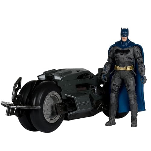 Image of McFarlane DC Multiverse Batman & Batcycle (The Flash) 7in Action Figure and Vehicle 2pk Toys