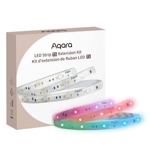 Image of Aqara LED Strip T1 Extension, Requires LED Strip T1 (Sold Separately), 1M RGB + IC LED Light Extension with 16 Million Colors/Tunable White/Gradient Effects (1 Pack,1M)