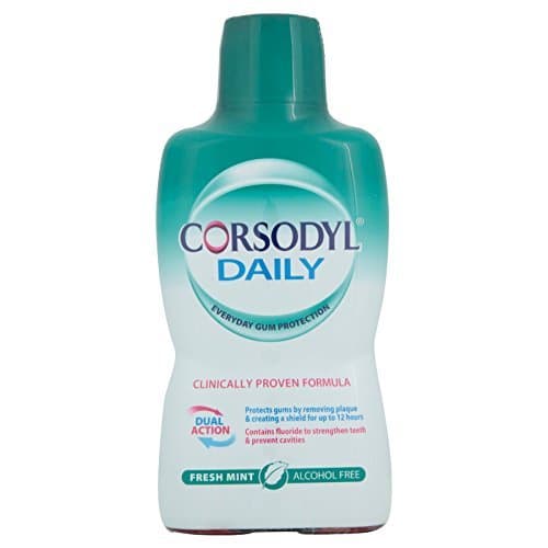 Image of 6 x Corsodyl Daily Fresh Mint Alcohol Free Mouthwash 500ml by Corsodyl