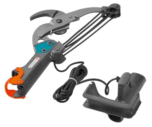 Image of Gardena combisystem Anvil Branch Pruner: Branch pruner, 5-fold roller transmission, cuts branches up to 35 mm in diameter, 4.7 m tear-proof pulling cord, D-grip (00297-20)
