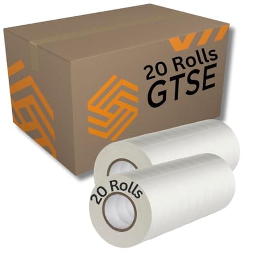 Image of GTSE White Electrical Tape, 19mm x 20m, 20 Rolls of Strong Self-Adhesive PVC Insulation Tape for Insulating, Repairing and Protecting Electrical Wires