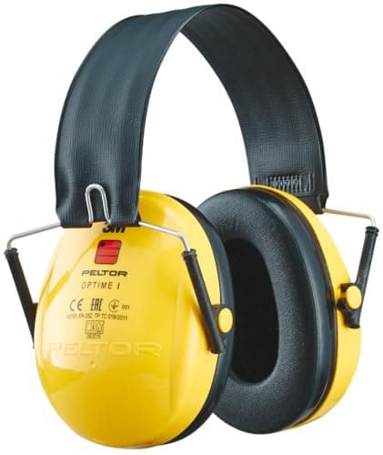 Image of 3M PELTOR Optime I Earmuffs, 28 dB, Yellow, Foldable, H510F-404-GU, XA007702138