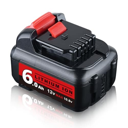 Image of MANUFER DCB120 12V Max 6.0Ah Battery Replacement for Dewalt 12V Battery DCB121 DCB122 DCB124 DCB126 DCB127 Compatible with Dewalt 12V DCD DCF DCG DCS Cordless Drill Impact Driver Tools