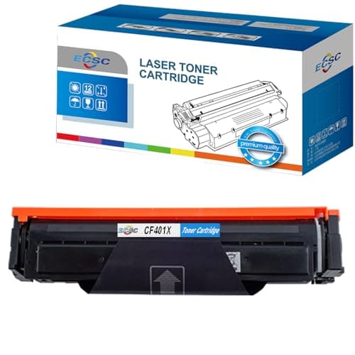 Image of ECSC Compatible Toner Cartridge Replacement for HP Colour LaserJet Pro M252dw M252n MFP M274n MFP M277dw MFP M277n CF401X (Cyan, 1-Pack)