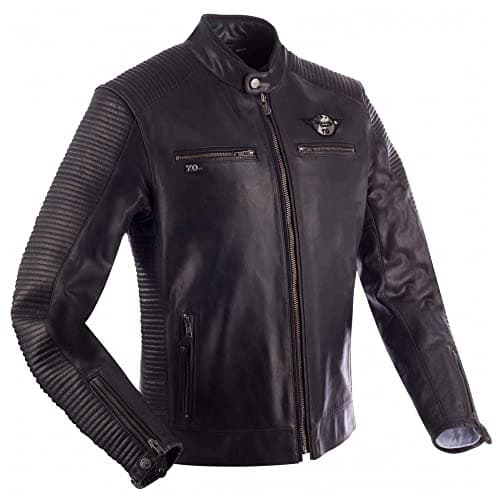 Image of Segura, Riverton Motorcycle Jacket Black Grey, L