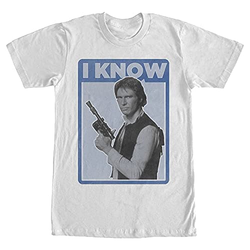 Image of Star Wars Men's Han Love T-Shirt, White, Large