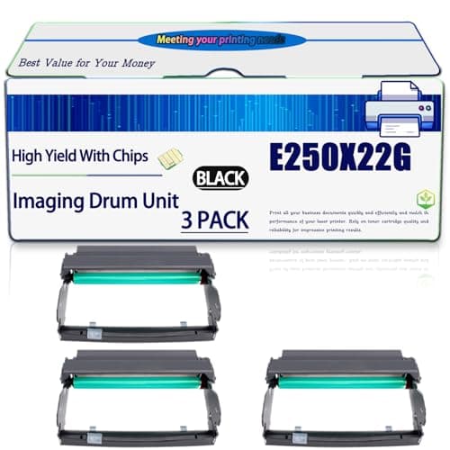 Image of Compatible for Lexmark E250X22G Imaging Drum Unit E250 E350d E350dn Printers, High Yield 30000 Pages, with Chip (3 Pack Black)