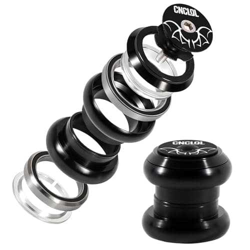 Image of CNCLOL 1-1/8 Bike Headset 34/44/41.8-52/44-55/44-56 mm,MTB Threadless Headset Semi integrated, Bicycle Headset Kit Straight Tapered Tube Double Sealed Bearings Headset for Bmx/Mountain/Road Bike.34mm