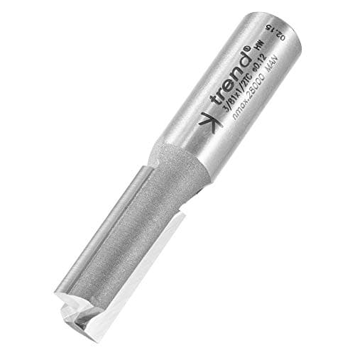 Image of Trend Professional Straight Two Flute Router Cutter, 1/2 Inch Shank, 12.7mm Cut Diameter, 32mm Cut Length, Tungsten Carbide Tipped, 3/81X1/2TC