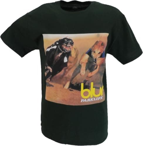 Image of Mazeys Mens Official Blur T Shirts (UK, Alpha, XL, Regular, Regular, Parklife (Back Print))