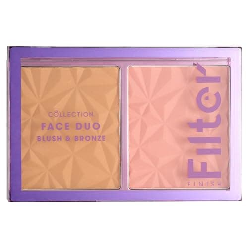Image of Collection Cosmetics Filter Finish Face Duo, Sculpt and Glow, Blush and Bronzer Palette,10g
