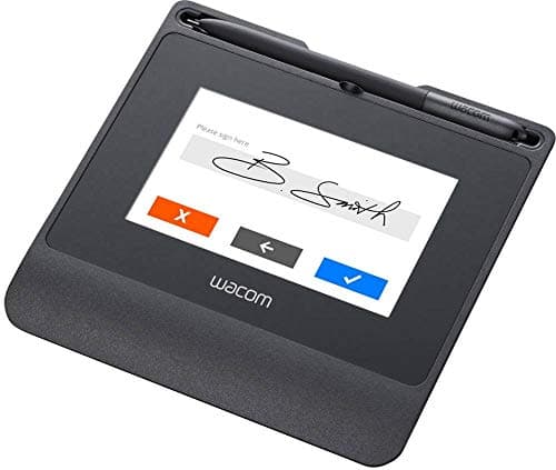 Image of Wacom Signature Set with Reflective Colour 5 Inch LCD STU-540 Pad & Sign Pro PDF for Windows; Capture Handwritten Electronic Signatures in Real Time with Cordless and Battery-Free Pen