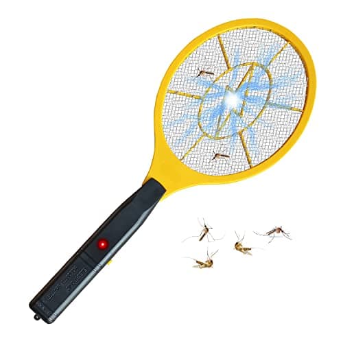 Image of KK'S GLAMS Electric Fly Swatter Bug Zapper Battery Operated Flies killer Indoor & Outdoor Pest Control Mosquito and Insect Catcher Racket