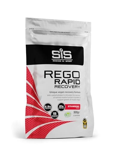 Image of Science In Sport REGO Rapid Recovery Protein Powder, Strawberry Protein Powder with Added L-Leucine, Vitamins and Minerals for Muscle Recovery, 10 Servings, 500g