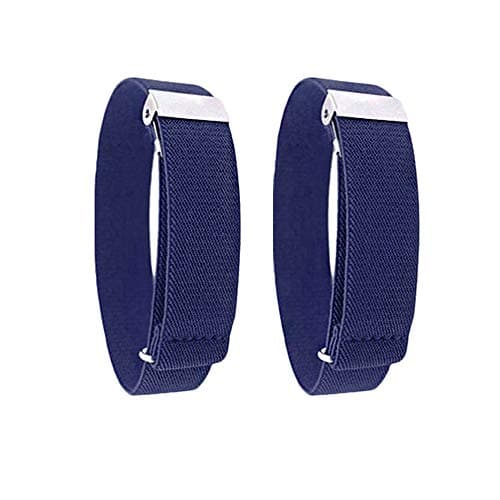 Image of CHENGZI 1 Pair Men's Elastic Adjustable Armbands Arm Sleeve Shirt Garter Sleeve Holders Width 0.98 Inch (BLUE)