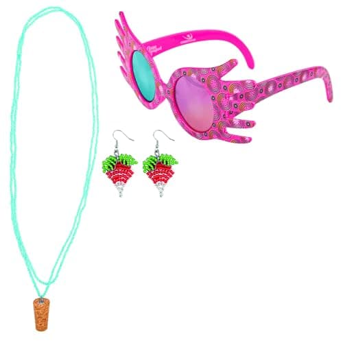 Image of Cinereplicas Harry Potter Trio of Luna Lovegood with Ghosts, Radish Earrings and Cork Necklace - Officially Licensed