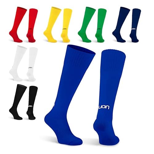 Image of LION SPORTSWEAR Plain Cub Football Socks – Kids & Adult Sizes – Multiple Colours – Comfortable & Durable Sports Socks - Royal Blue | Medium (UK 4-7)