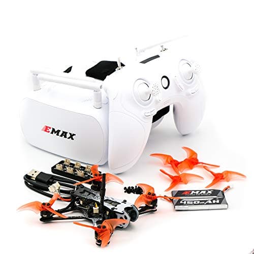 Image of EMAX Tinyhawk II Freestyle RTF FPV Racing Drone Kit with 7000KV Brushless Motor, RunCam Nano 2 700TVL Camera, 0-25-100-200 VTX Power, 5A ESC, Drone with Goggle and Controller for Kids Adults Beginners