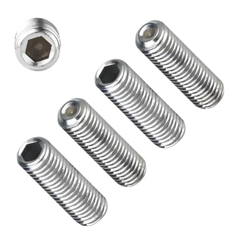 Image of TERF® M12 X 40mm Allen Head Hex Socket Grub Screws Cup Point Stainless Steel A2 (304) Grub Screw M12 (12mm) X 40mm Allen Key Internal Hexagonal Socket Bolts - Pack of 4