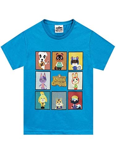 Image of Animal Crossing Boys T-Shirt Blue 11-12 Years