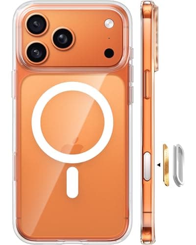 Image of TORRAS for iPhone 17 Pro Case with MagSafe, 12FT Military Grade Shockproof, Durable & Sturdy & Velvety Touch, Magnetic Protective case for iphone 17 pro cover, Clear