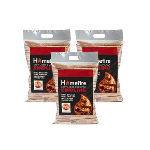 Image of Homefire Sustainably Sourced Supapak Wood Kindling, for Wood Burners, Open Fires, Multi-fuel Stoves (Pack of 3)