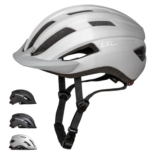 Image of Exclusky Bike Helmet Men Women Cycle Helmet with Light Breathable MTB Mountain Bicycle Helmet for Adult Road Cycling Helmet 56-61cm