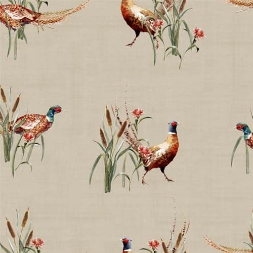 Image of Arthouse Pheasant Meadow Stunning Hand-Painted Style Watercolour Effect Wallpaper for Living Rooms Bedrooms Hallways Feature Walls Natural (100214AH)
