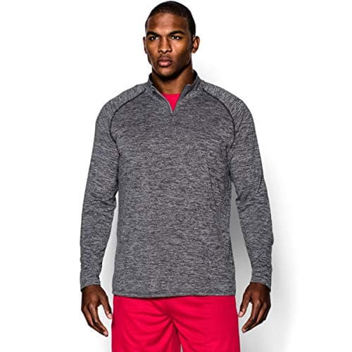 Image of Under Armour Men's Ua Tech 1/4 Zip Long Sleeve Shirt - Black, Medium
