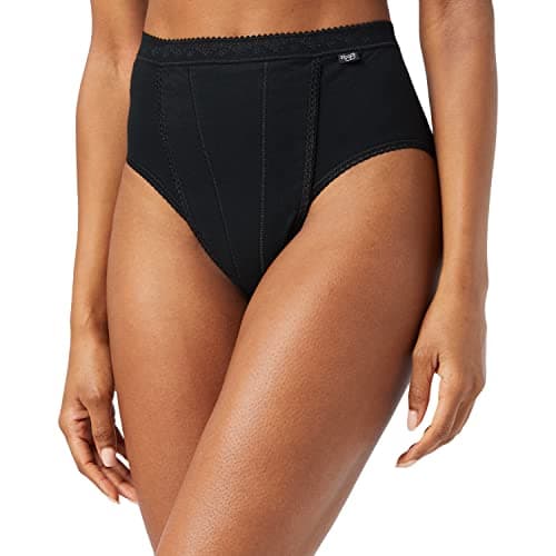 Image of Sloggi Women's Control Maxi Brief, Black, Size 16