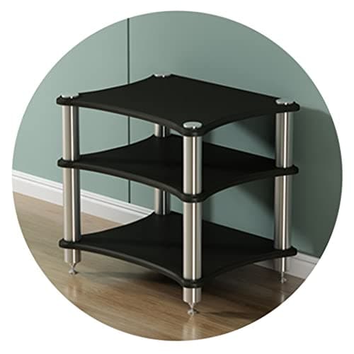 Image of AV Shelf - 1/2/3/4-Tier TV StandAudio Equipment Cabinet for Home Theater Amplifier & Speaker Storage Modern Design Heavy-Duty Support