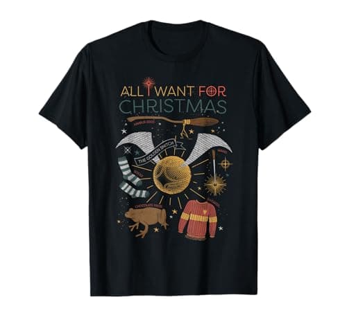 Image of Harry Potter All I Want for Christmas! Christmas T-Shirt