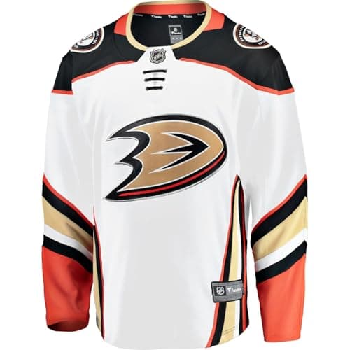 Image of Fanatics Anaheim Ducks Road Breakaway NHL Mesh Jersey - S White