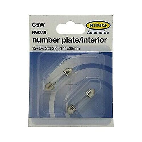 Image of Ring Automotive RW239 12V 5W Std S8.5D 11 X 38 Festoon