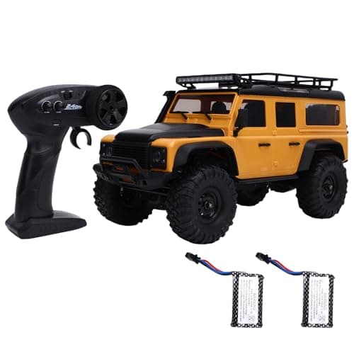 Image of Hylukon 1/16 Scale RC Crawler, 2.4GHz Remote Control 4WD Off Road Car, All Terrain Electric Toy Truck with LED Lights, Climbing Toy Vehicle for Adults Teens