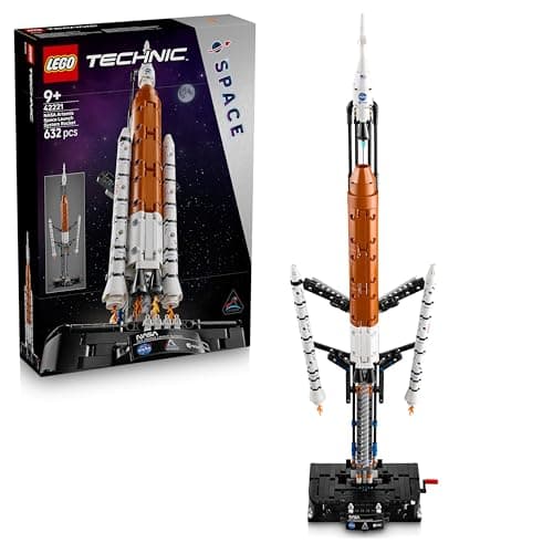 Image of LEGO Technic NASA Artemis Space Launch System Rocket - Interactive STEM Toy w/ 4 Astronauts and a Separation Function - Birthday Gift for 9+ Year Old Boys & Girls - 42221