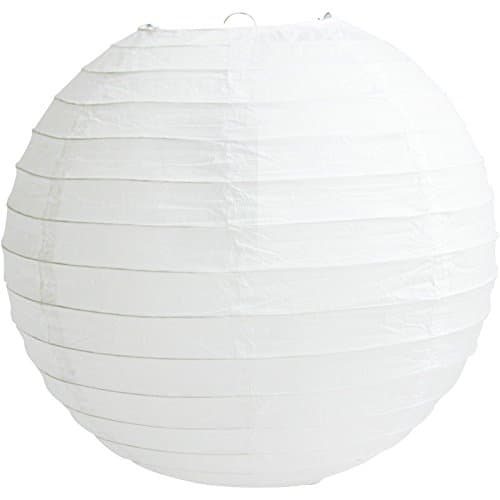Image of 4",6",8",10",12",14",16" Round Paper Lanterns Lamp Shade Wedding Birthday Party (10"(25CM), White)