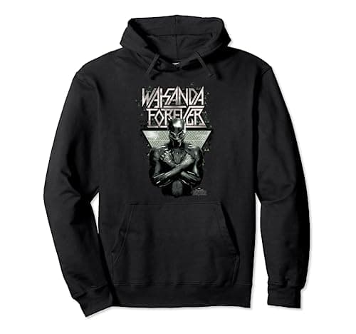 Image of Marvel Black Panther Wakanda Forever Portrait Pullover Hoodie
