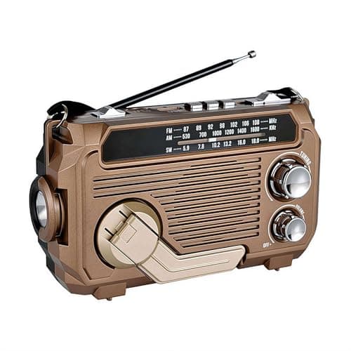 Image of Portable FM/DAB Digital Radio,3W Portable Bluetooth 5.2 Speaker with Flashlight with Bluetooth USB Rechargeable Small Radio and SOS Alarm for Camping Hiking Outdoor
