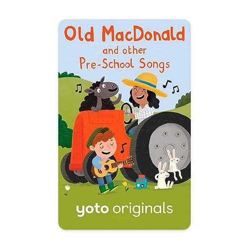 Image of Yoto Old MacDonald & other Pre-School Songs – Kids Musical Card for Use with Player & Mini All-in-1 Audio Device, Screen-Free Listening with Fun Singalong Music for Playtime & Travel, Ages 1+