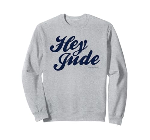 Image of Official The Beatles Hey Jude Logo Retro Band Pop Rock Sweatshirt