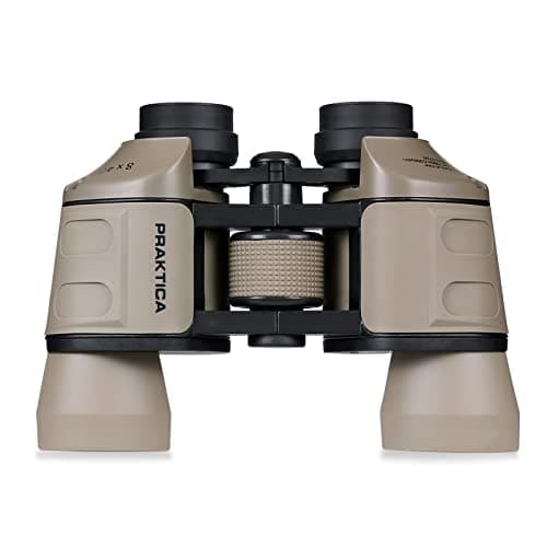 Image of Praktica Falcon 8x40mm Porro Prism Field Sand Binoculars - Fully Coated Lenses, Sturdy Construction, Aluminium Chassis, Sharp Clear Image, Bird Watching, Sailing, Hiking, Sightseeing, Astronomy