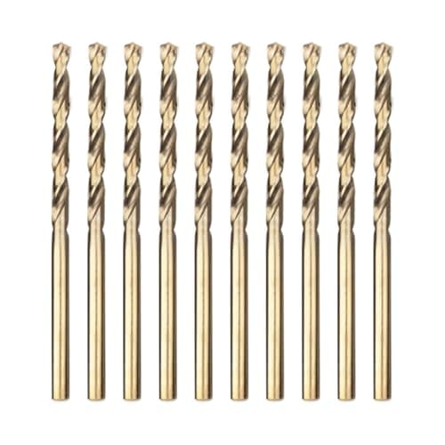 Image of Meccion HSS Cobalt Jobber Drill Bit 10pcs 2.0mm Twist Drill Bit for Drilling Stainless Steel and Metal