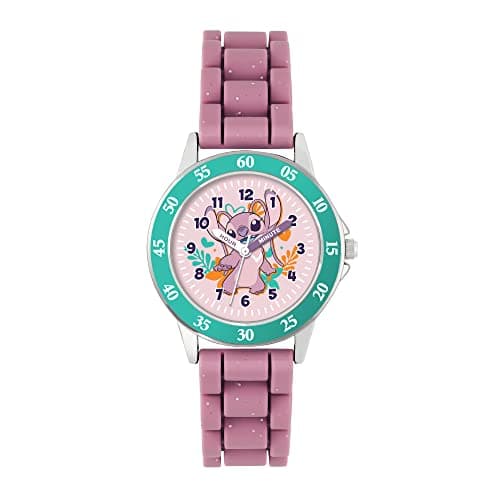 Image of Disney Lilo and Stitch Pink Angel Time Teacher Watch LAS9014