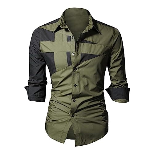 Image of Daily Deals Short Sleeve Check Shirt Shirts for Men Adult Formal Oxford Cotton Button Down Shirt Mens White Casual Shirt Mens Union Jack Shirt Scotland Tops for Men Amazon Outlet Clearance UK